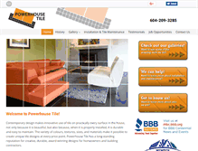 Tablet Screenshot of powerhousetile.com